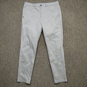 PERK Chino Pants Men's 38x32 Khaki Slim Fit Stretch Cotton Blend Straight Leg